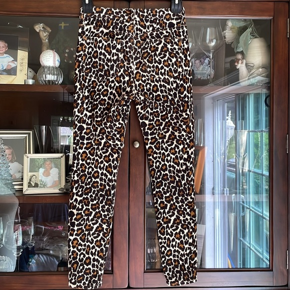 J. Crew 10” Toothpick Leopard Corduroy Pants 26 - Picture 9 of 11